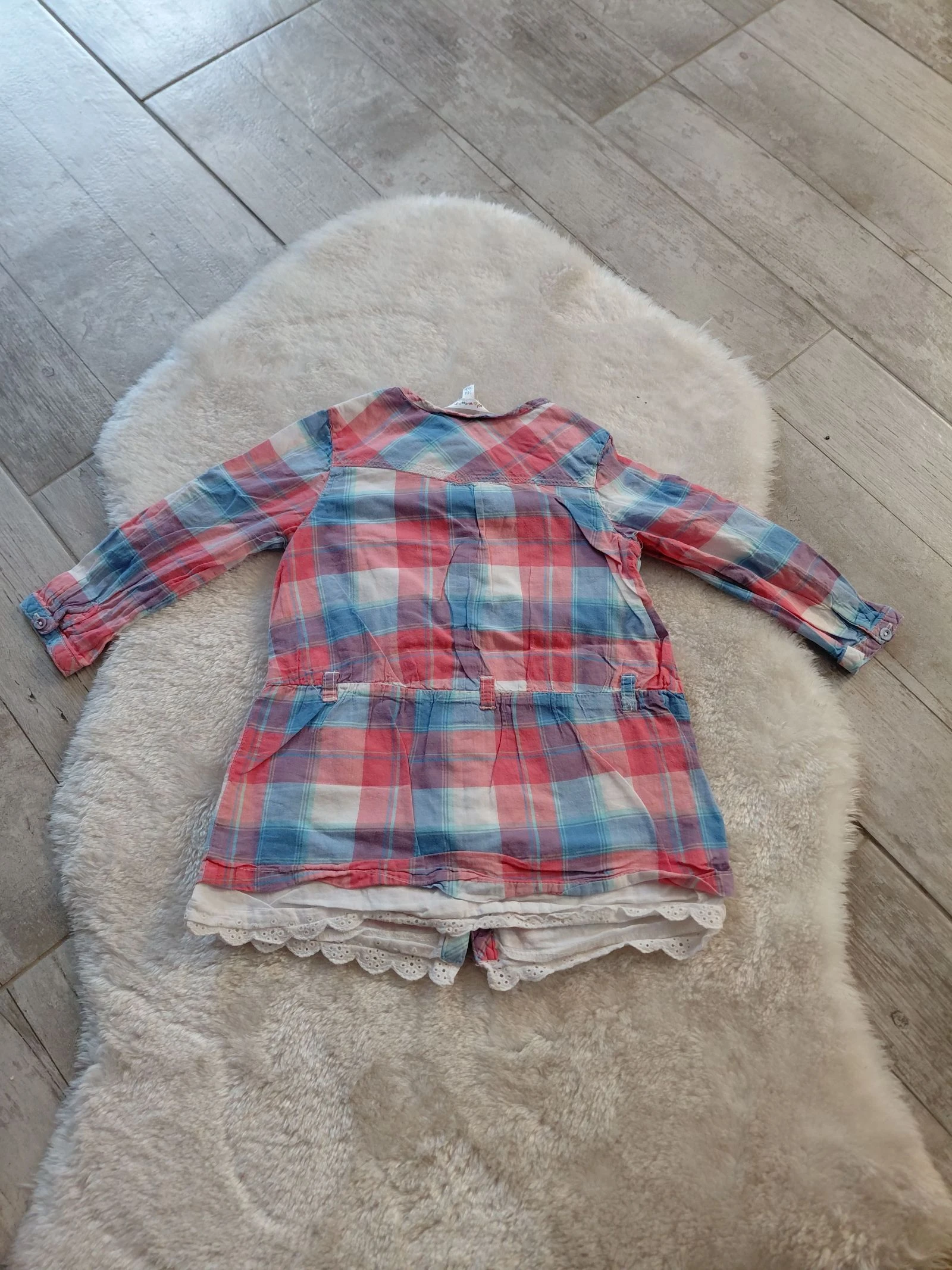 Geruite hemdjurk kid kanaï 24 maanden 86 cm – photo 3